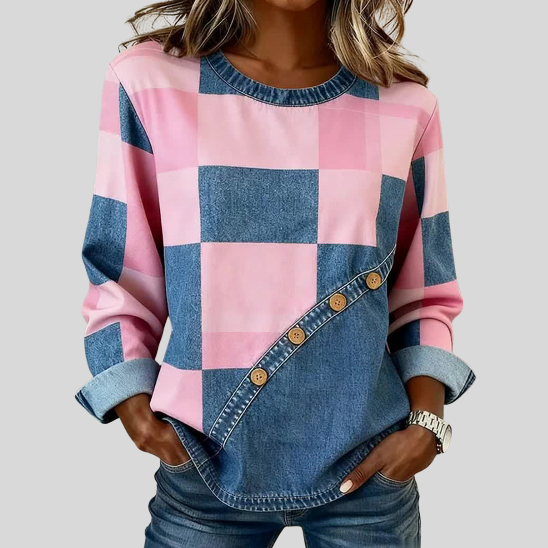 Tindelle | Patchwork Art Sweatshirt
