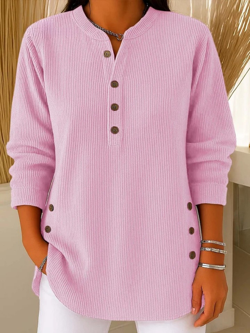 Neve | Henley Knit Tunic Top