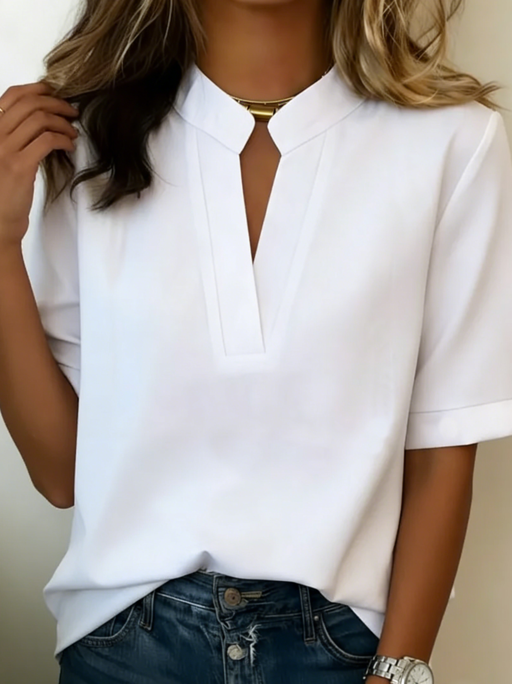 Margaux | Chic V-Neck Blouse
