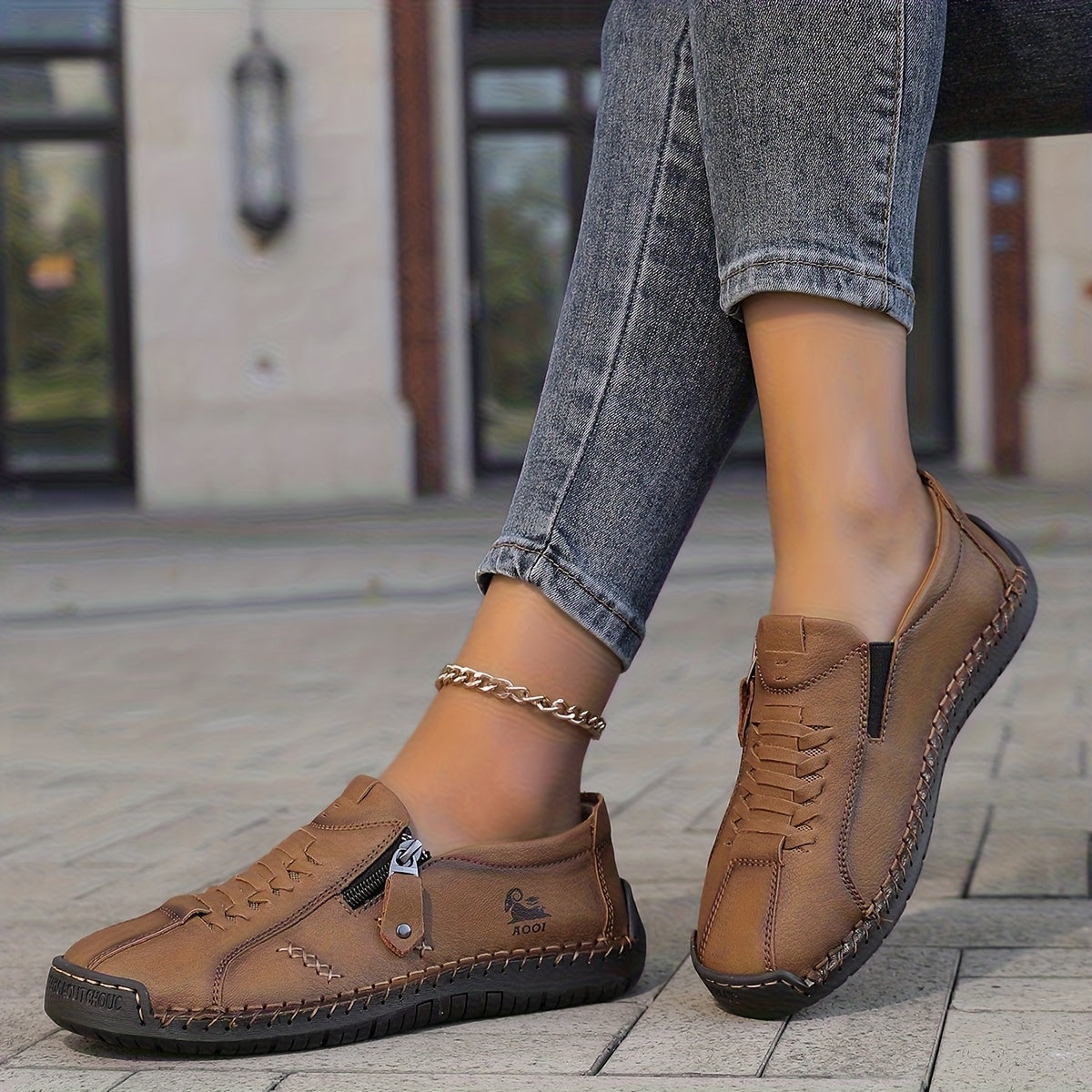 Katherine | Side-Zip Comfort Sneakers