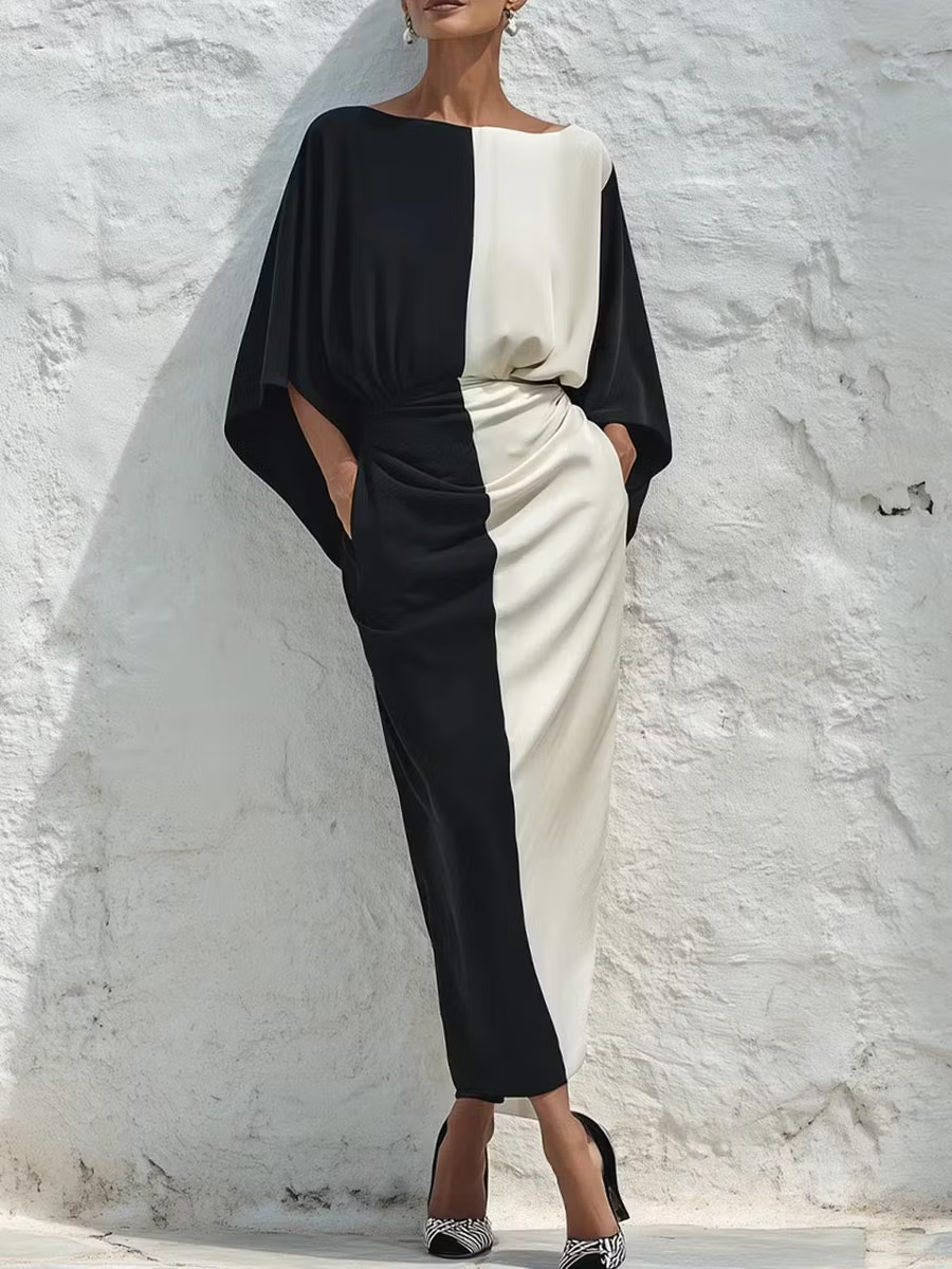 Monique | Contrast Top & Midi Skirt Set