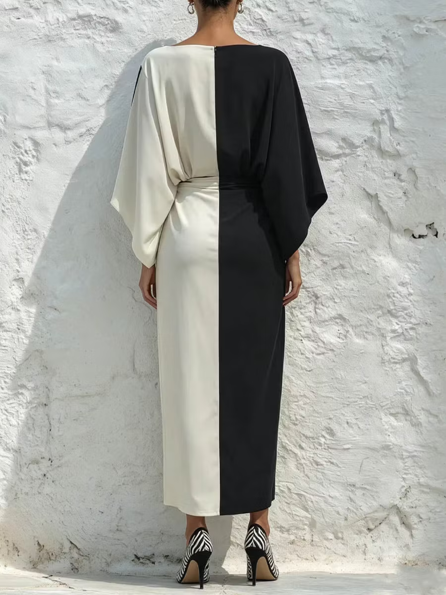 Monique | Contrast Top & Midi Skirt Set