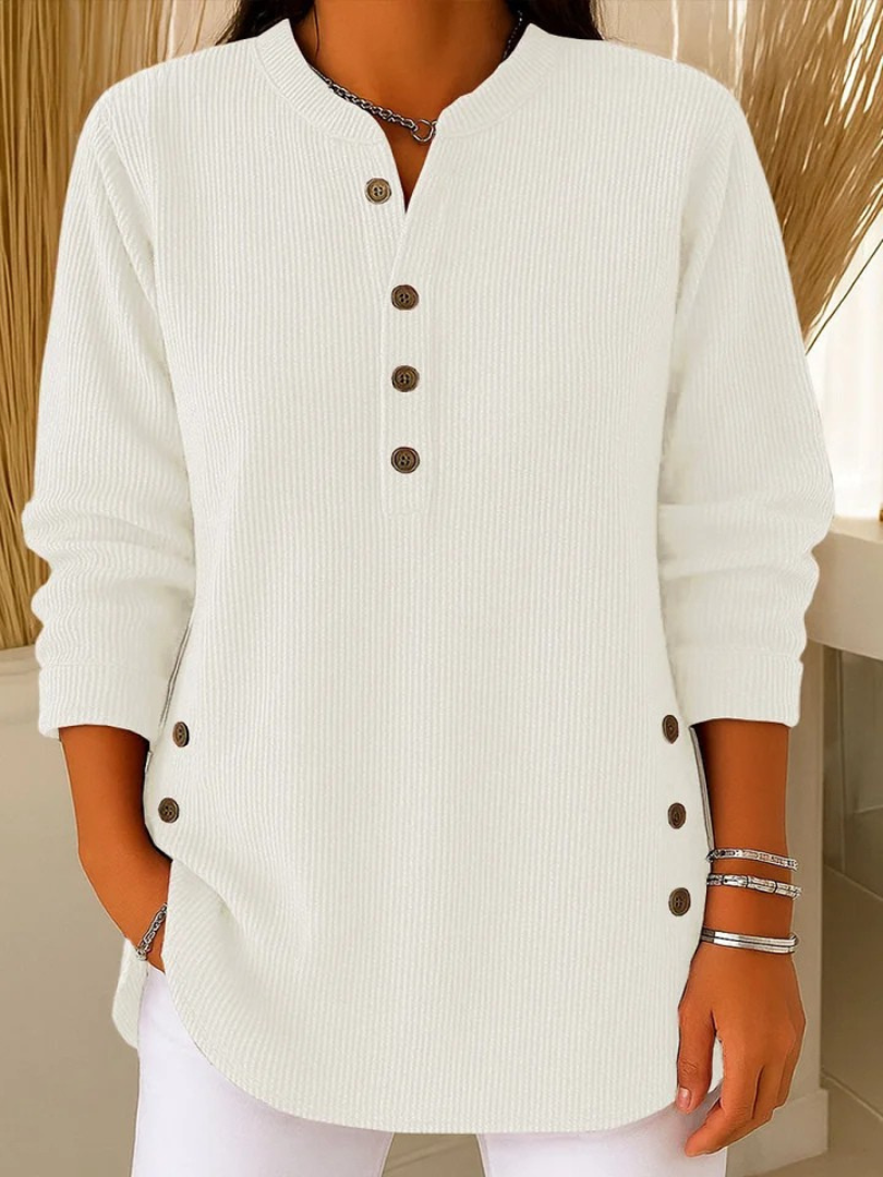 Neve | Henley Knit Tunic Top