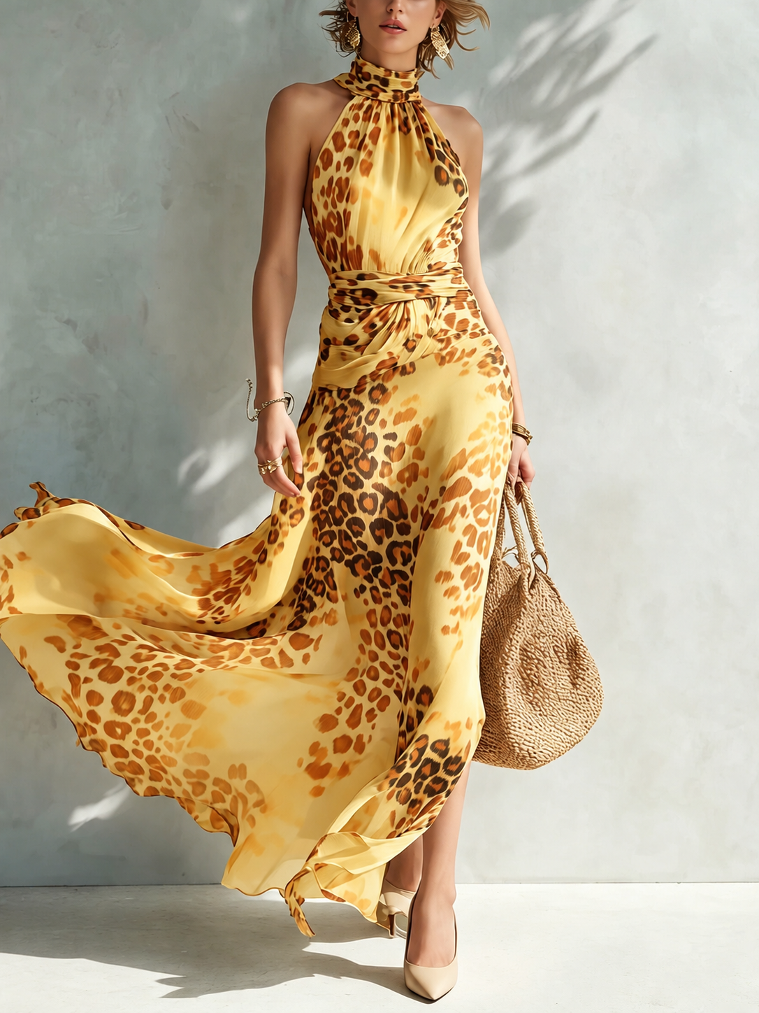 Daniela | Animal Print Maxi Dress