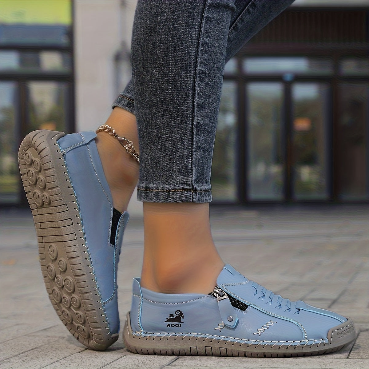 Katherine | Side-Zip Comfort Sneakers