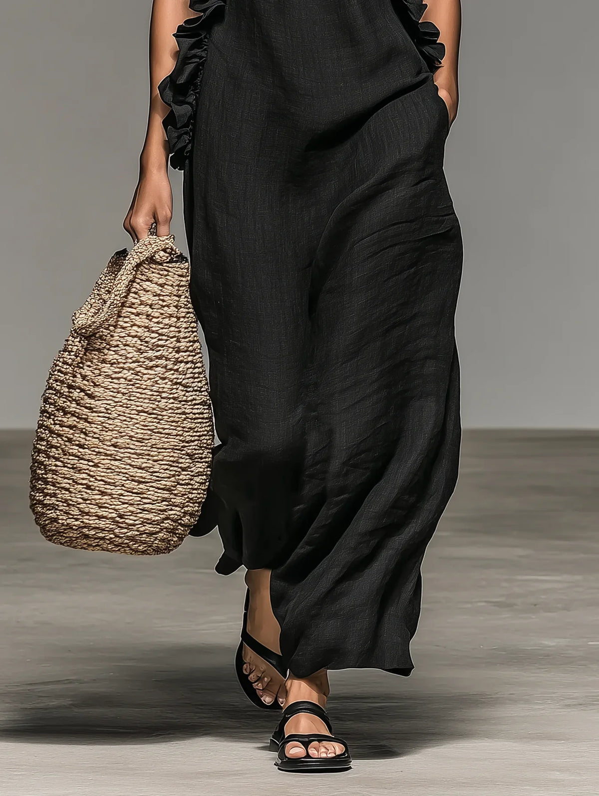 Aliette | Flowy Maxi Dress with Ruffles
