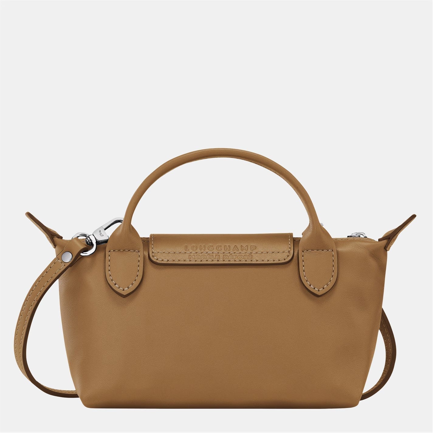 Mini Leather Tote Bag - Brown