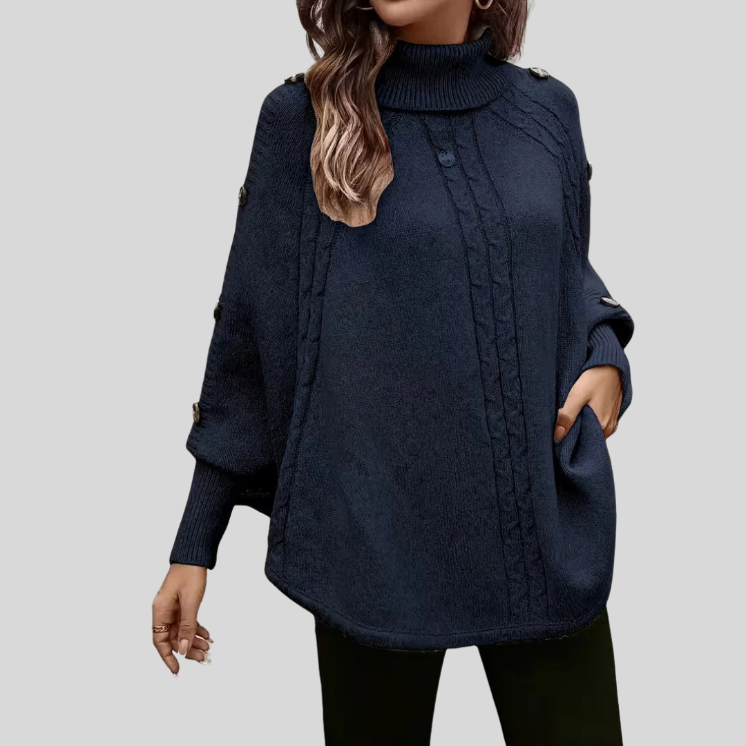 Norelle | High-Neck Cable-Knit Sweater