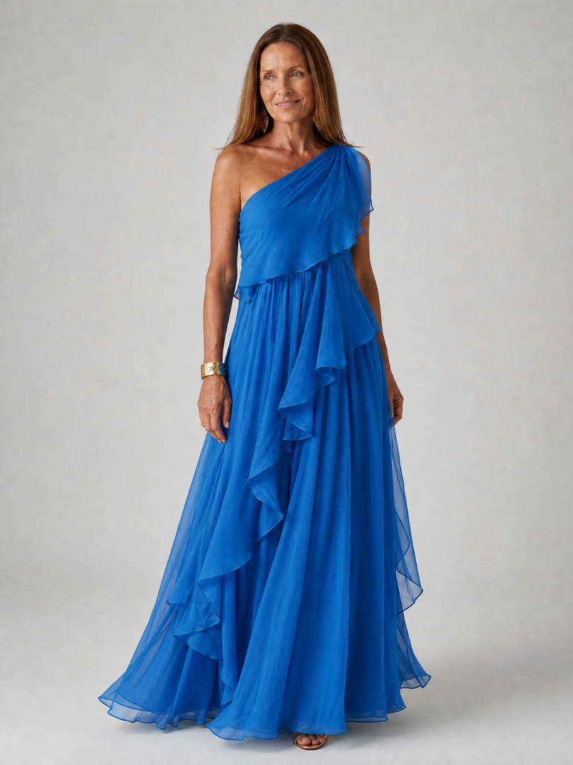 Tracey | Cascading Ruffle Maxi Dress