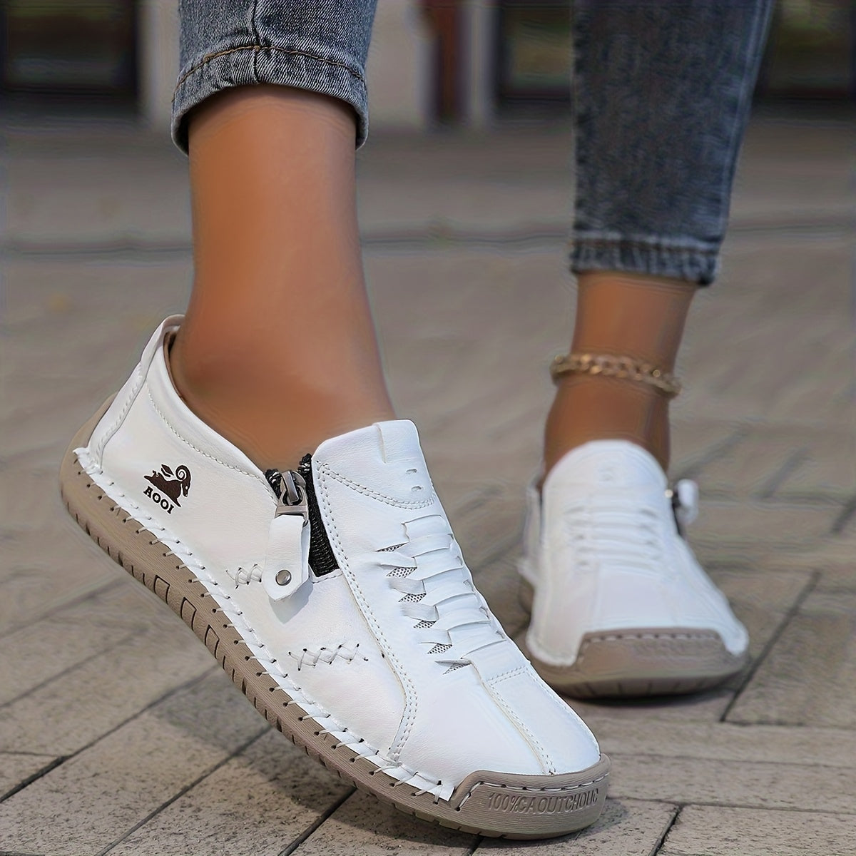 Katherine | Side-Zip Comfort Sneakers