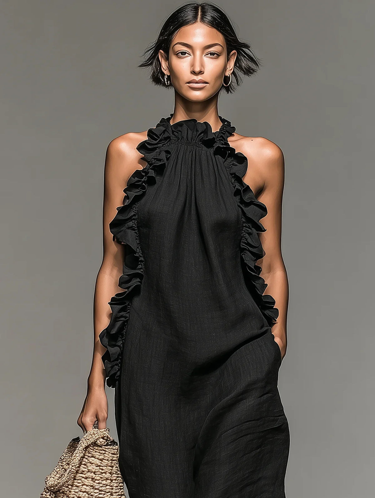 Aliette | Flowy Maxi Dress with Ruffles