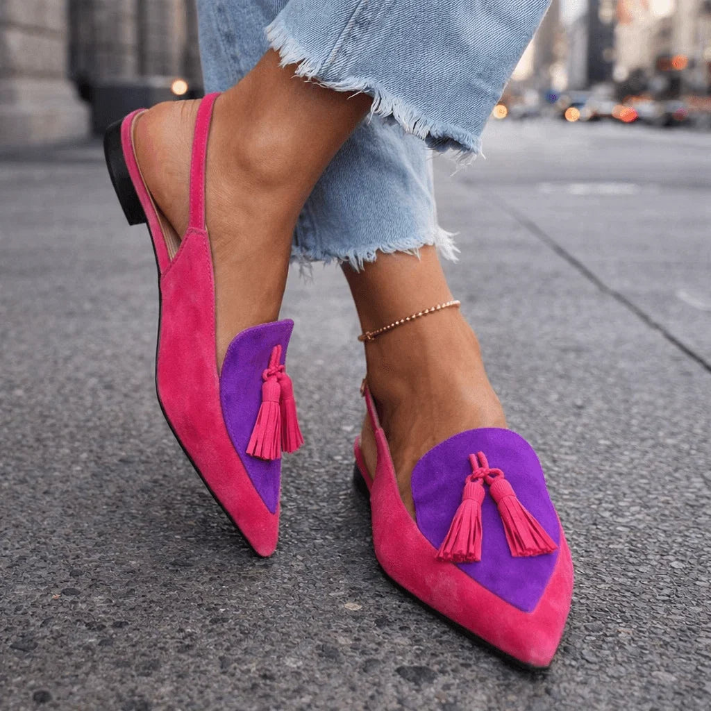 Elly | Backless Tassel Sandals