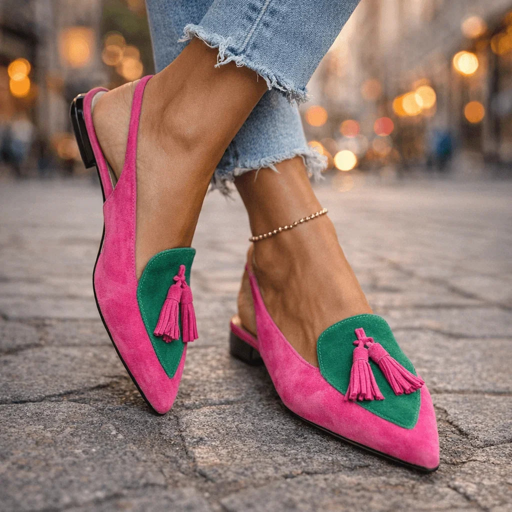 Elly | Backless Tassel Sandals