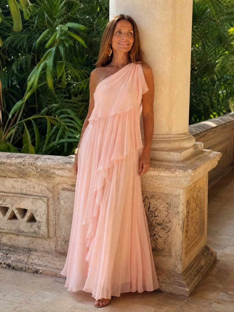 Tracey | Cascading Ruffle Maxi Dress