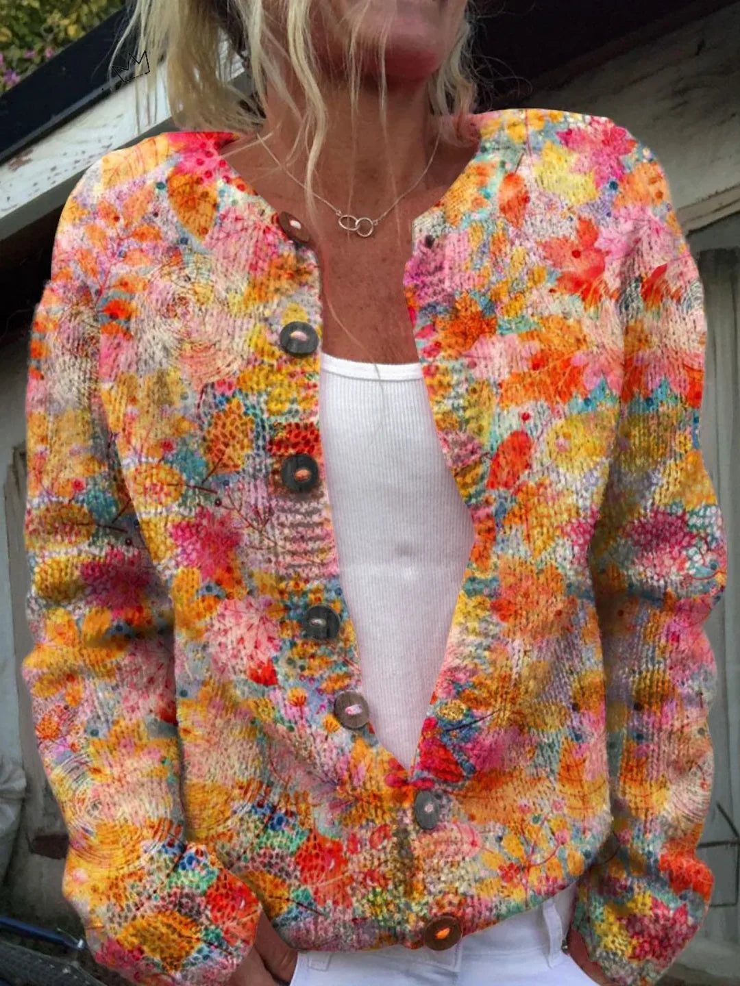 Marlowe | Vintage Floral Knit Cardigan
