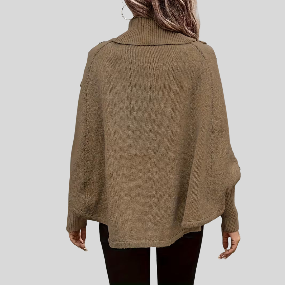 Norelle | High-Neck Cable-Knit Sweater