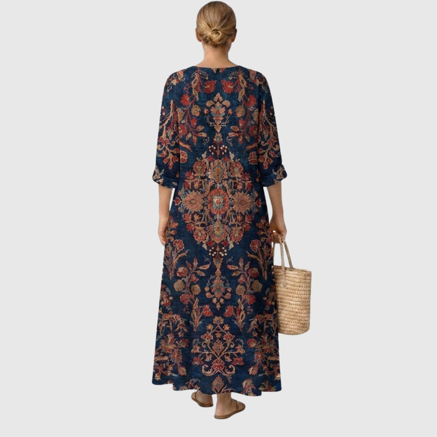 Boho Soft Print Long Dress