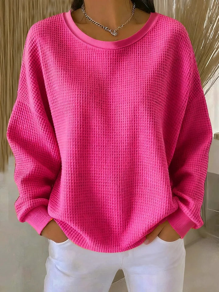 Nora | Textured Crew Neck Sweater