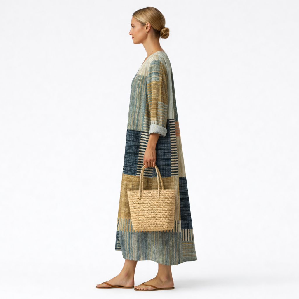 Boho Relaxed Print Long Dress