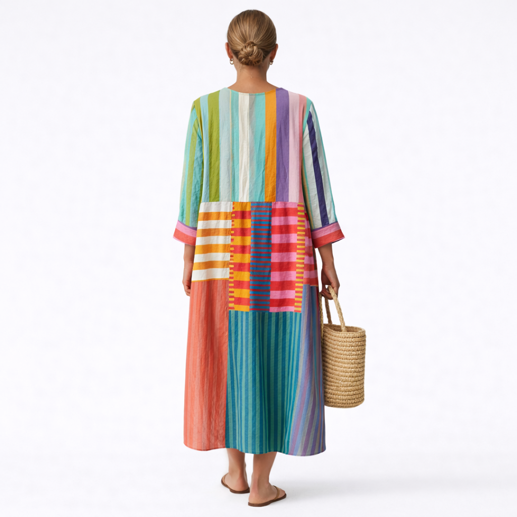 Boho Wanderer Print Long Dress