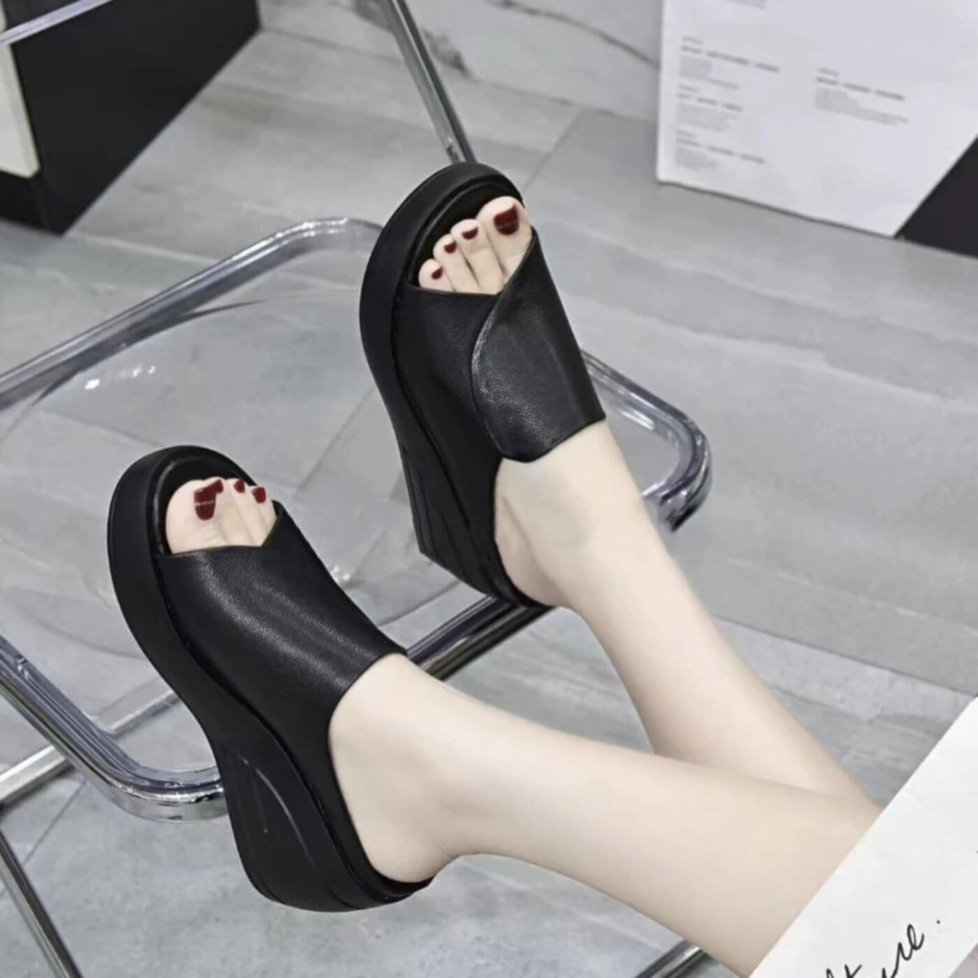Eliza | Orthopedic Slip-on Wedge Sandals