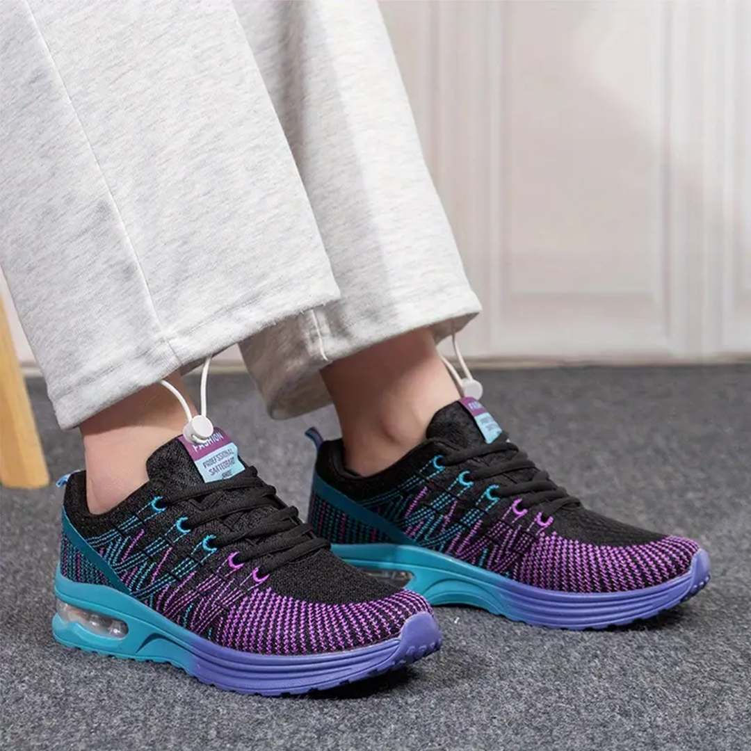 Zoey | Orthopedic Shoes in Black & Purple