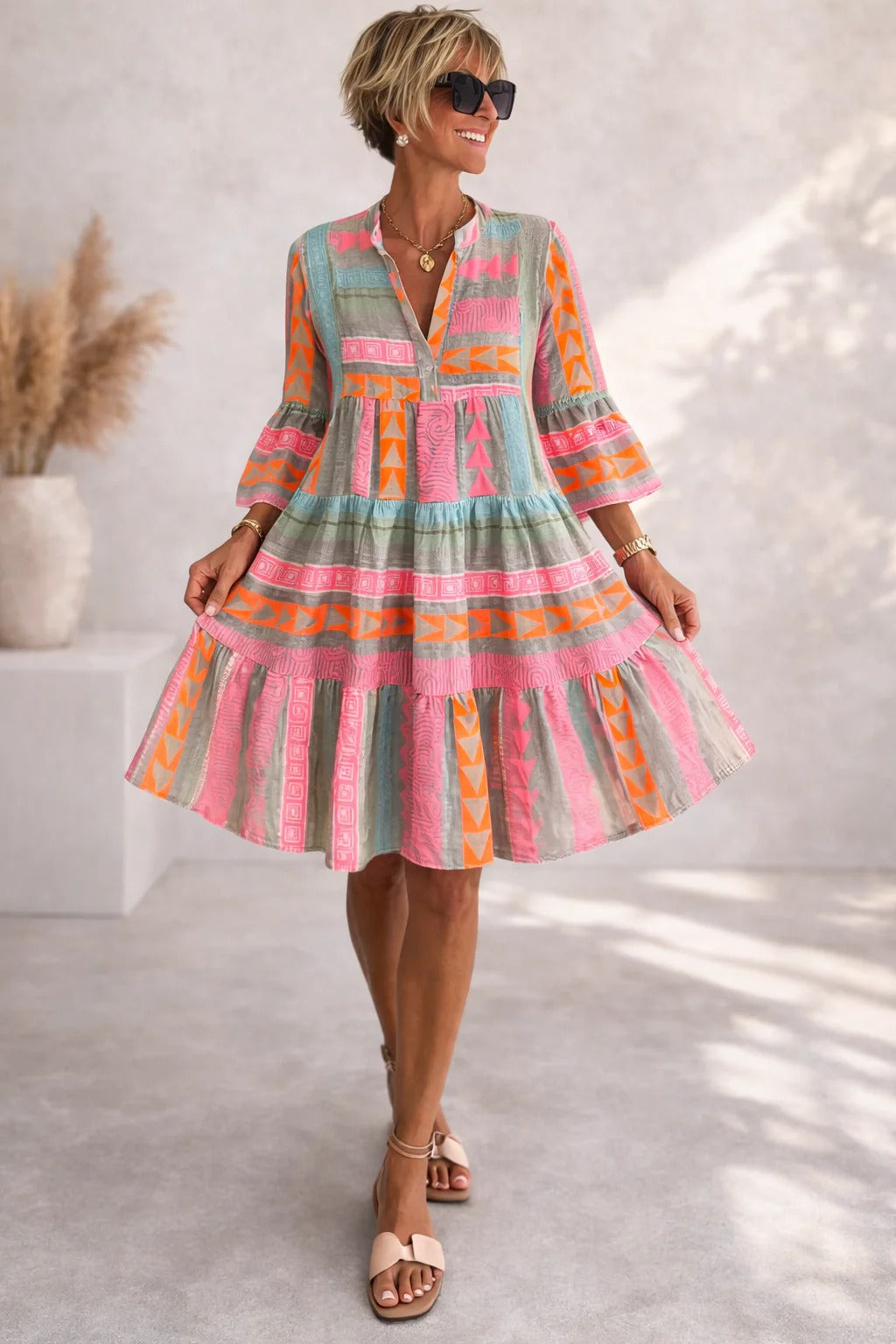 Aurabelle | Vintage Grace Midi Dress