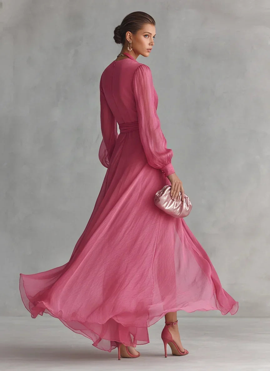 Gloria Maxi Dress with V-Neck