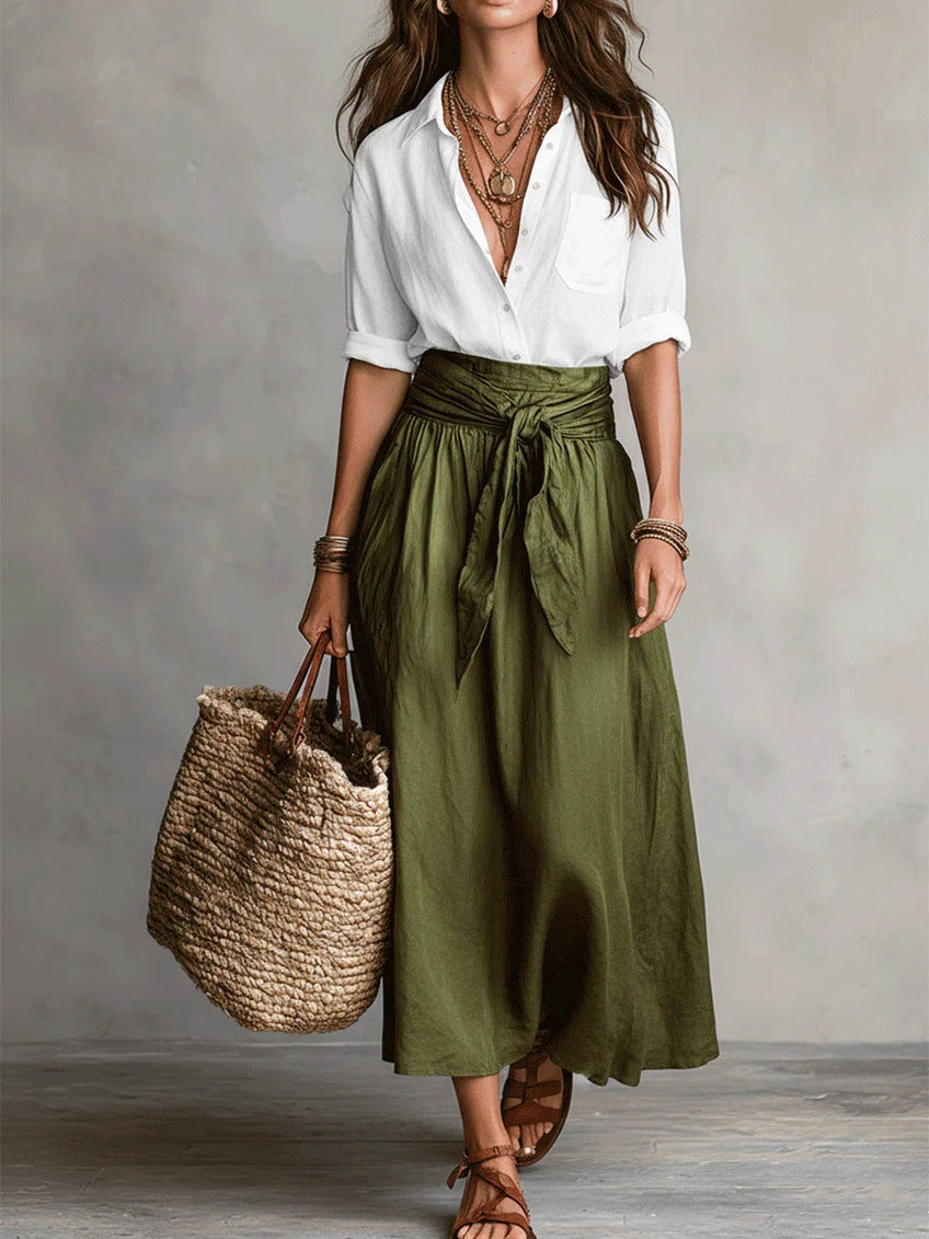 River | Two-Piece Top & Midi Skirt Set
