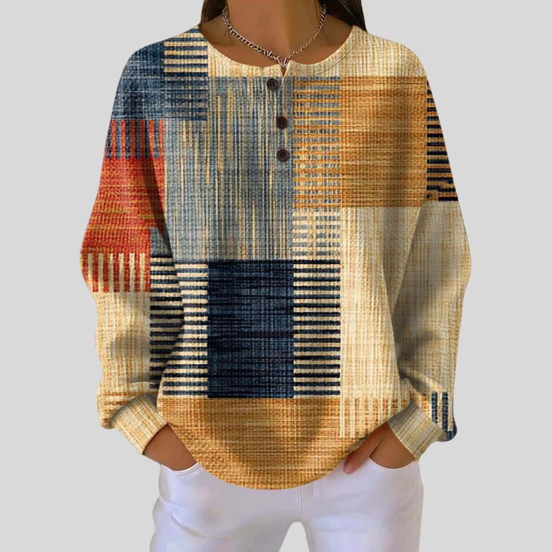 Bexford | Patchwork Waffle Sweatshirt