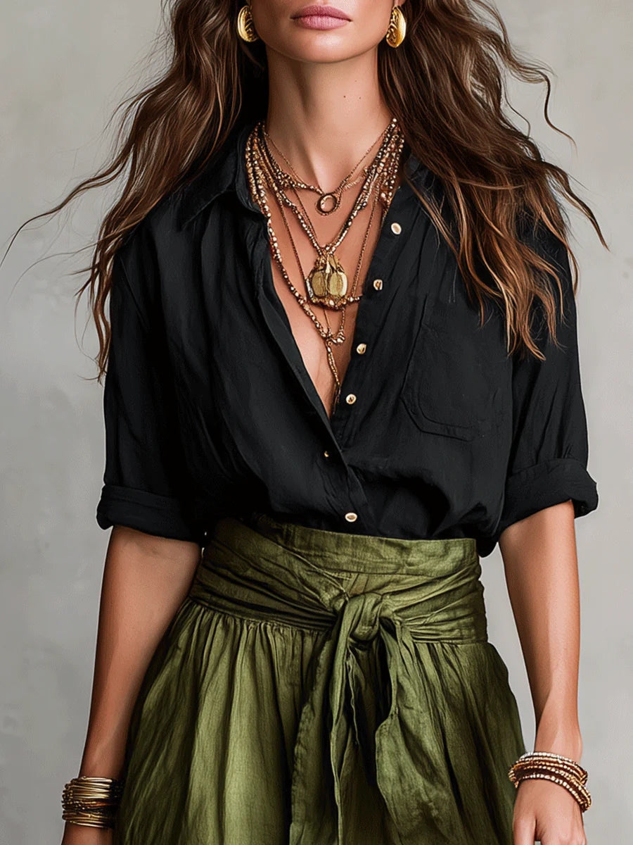 River | Two-Piece Top & Midi Skirt Set
