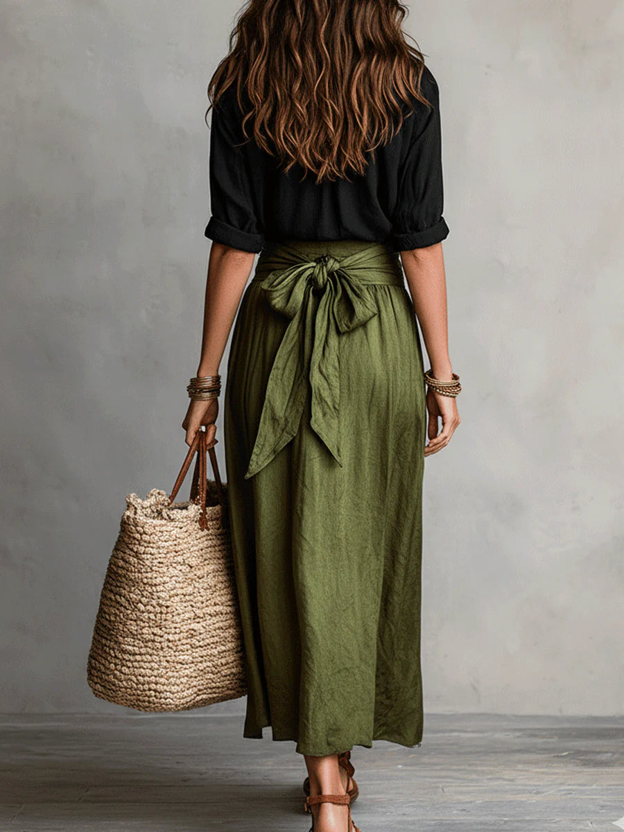 River | Two-Piece Top & Midi Skirt Set