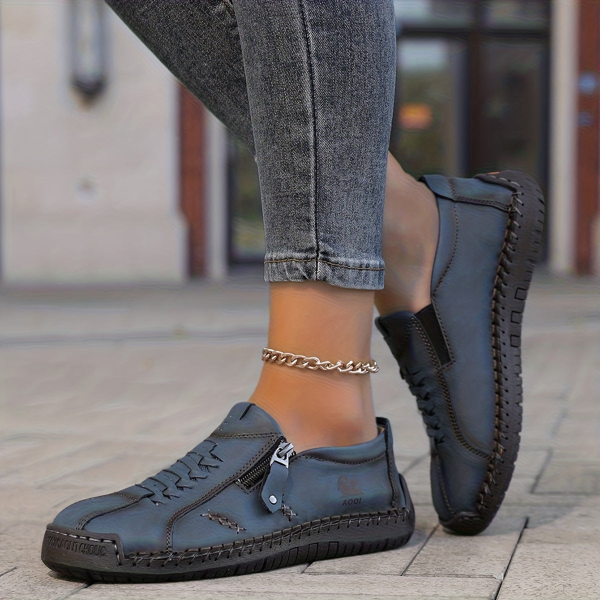 Katherine | Side-Zip Comfort Sneakers
