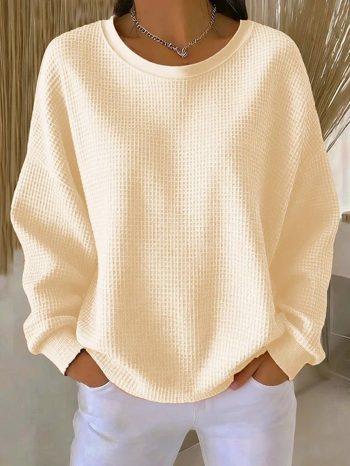 Nora | Textured Crew Neck Sweater