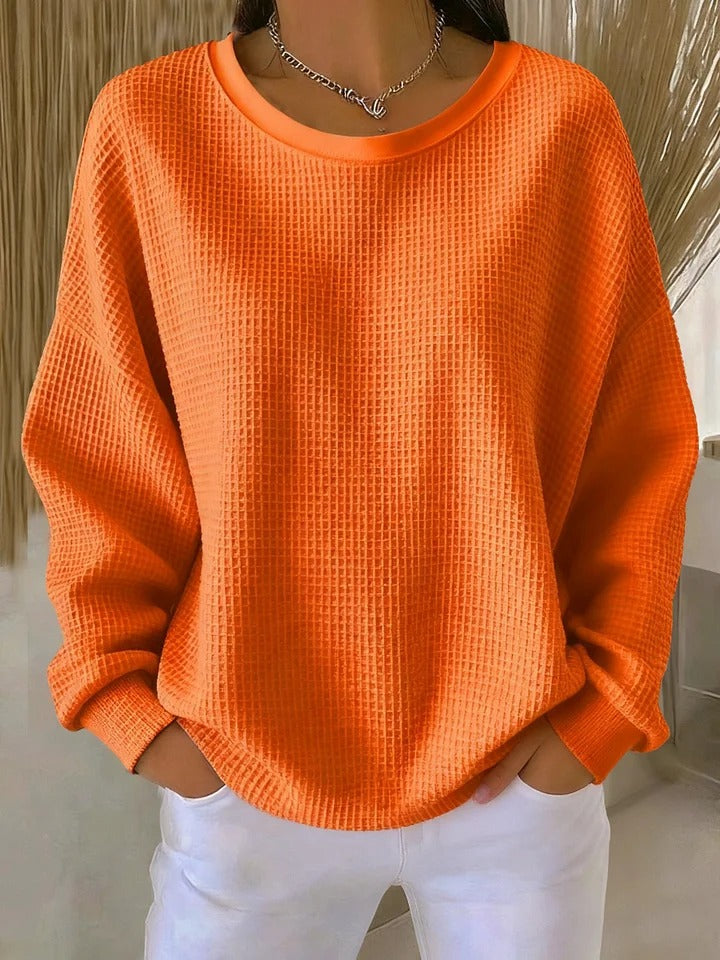 Nora | Textured Crew Neck Sweater