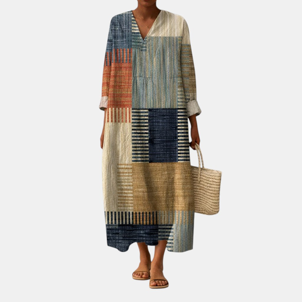 Boho Relaxed Print Long Dress