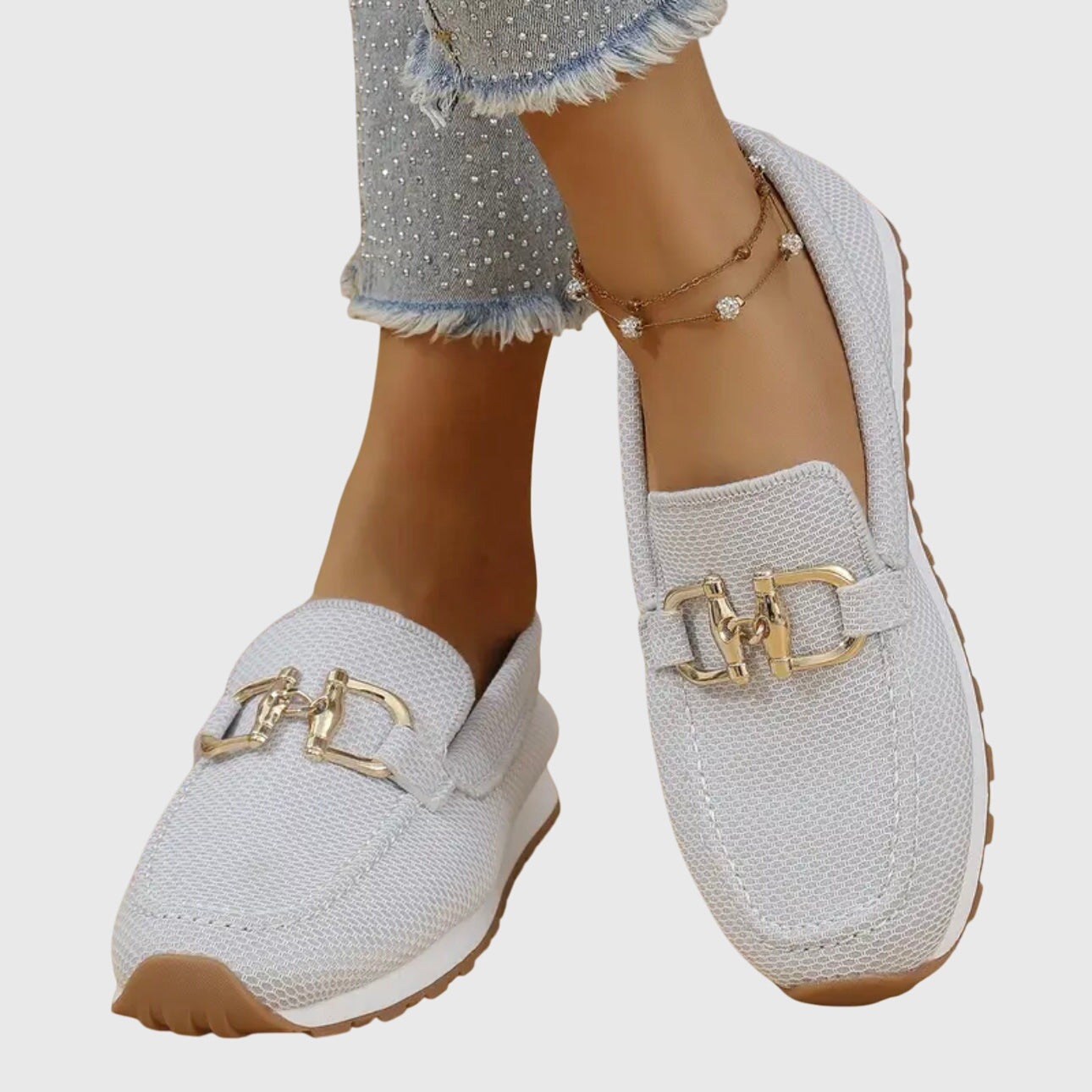Reyna | Horsebit Detail Leather Loafers