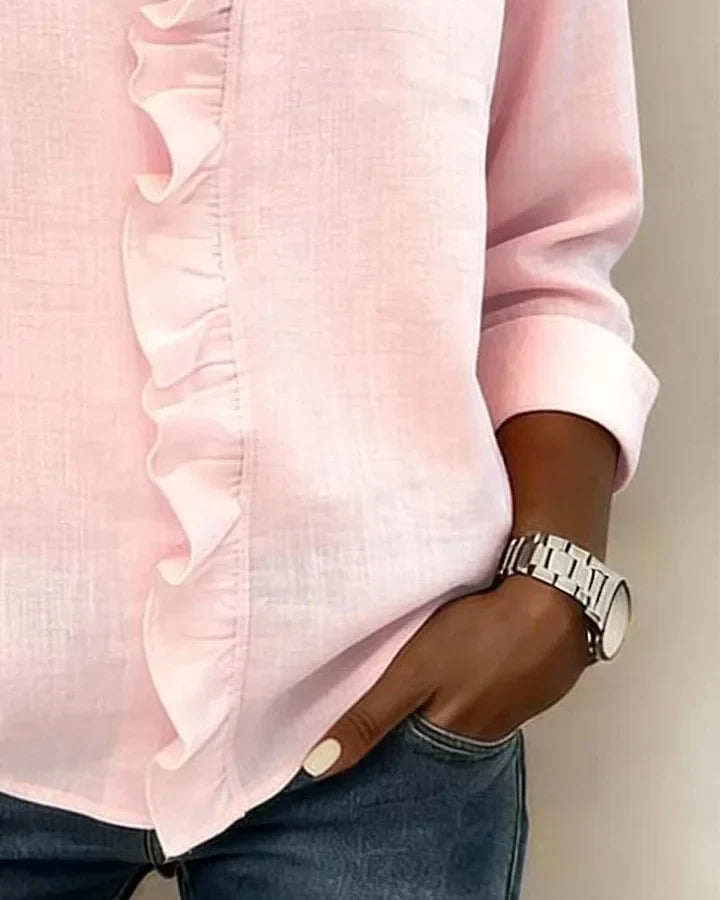 Coralie | Ruffled V-Neck Blouse