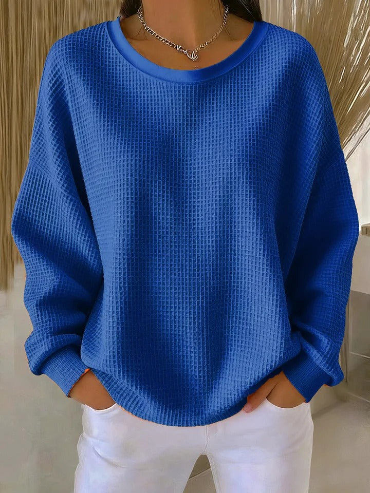 Nora | Textured Crew Neck Sweater