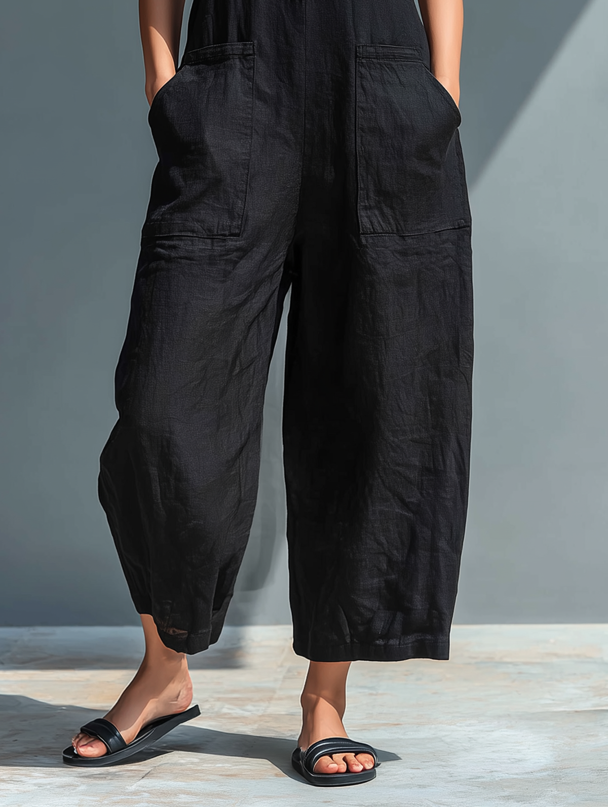 Wren | Sleeveless Linen Overall