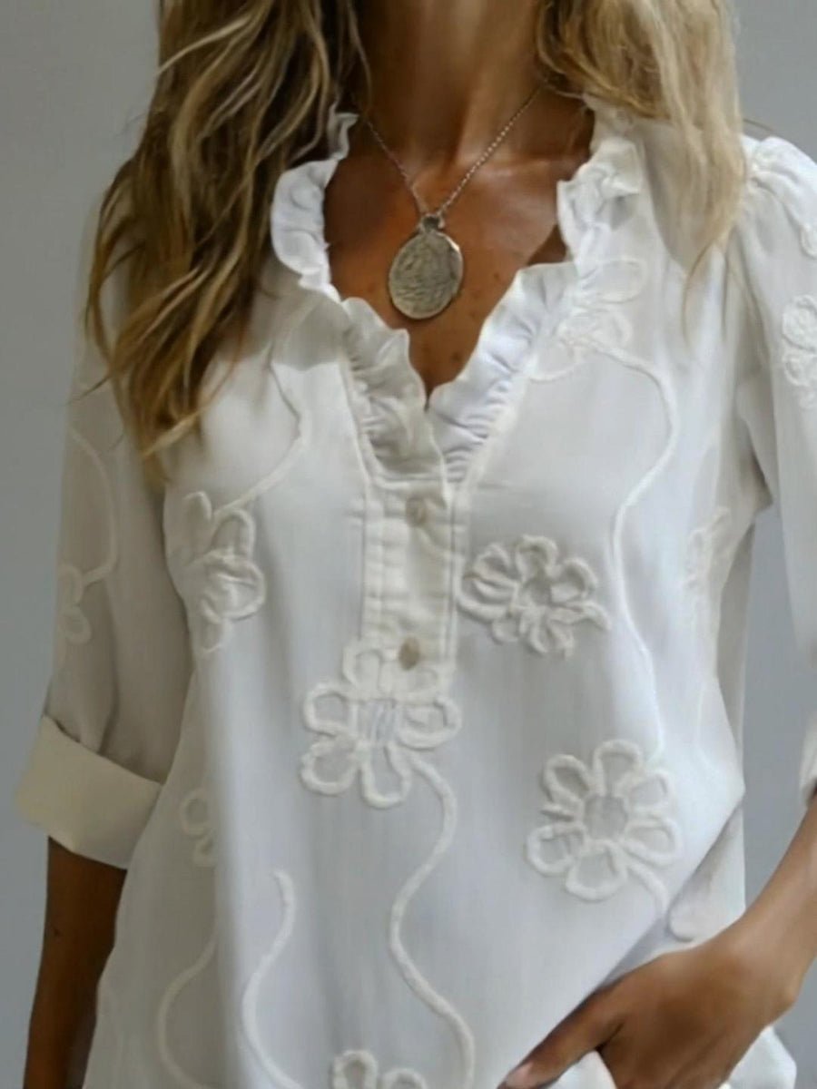 Adeline | Embroidered Cotton Blouse