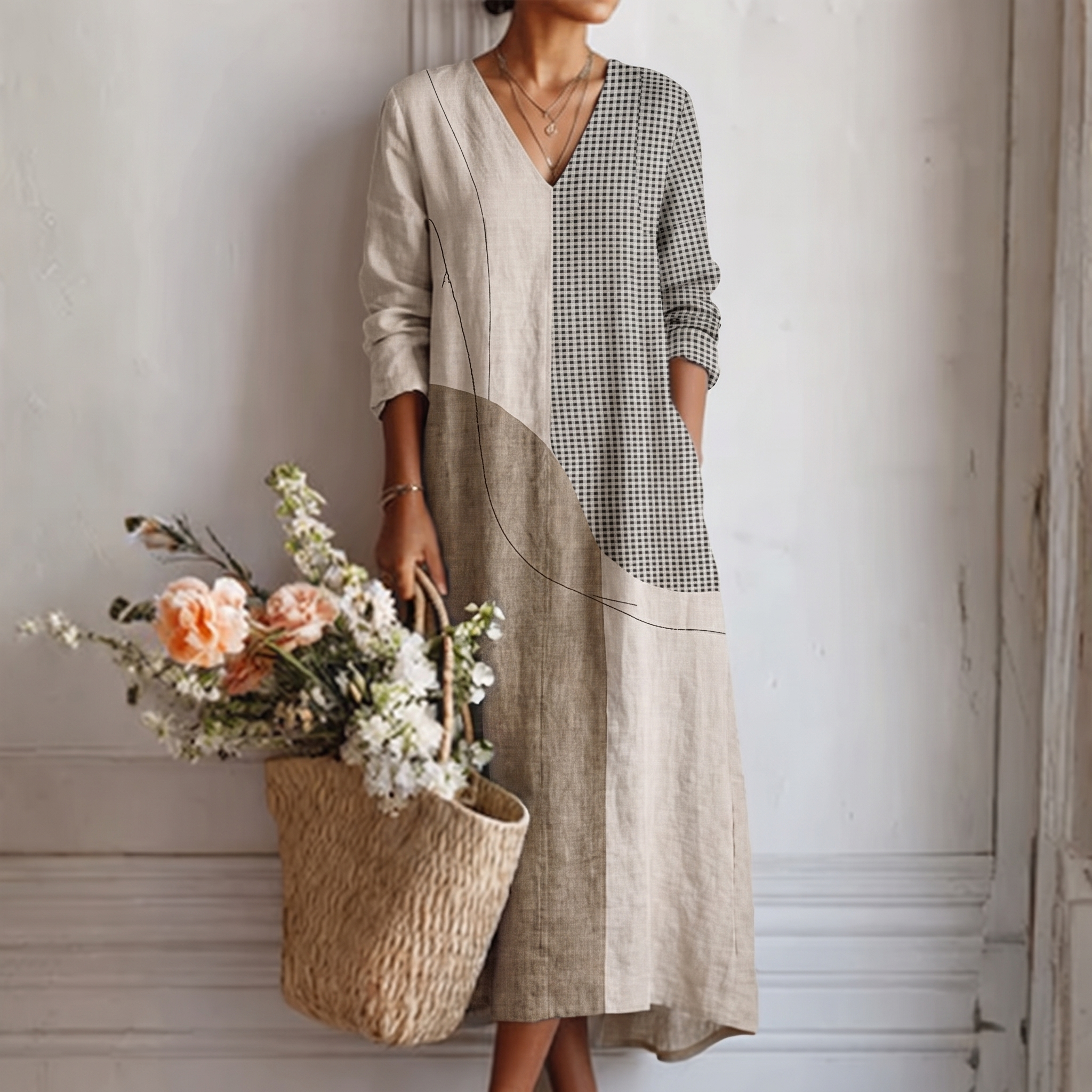 Boho Summer Print Long Dress