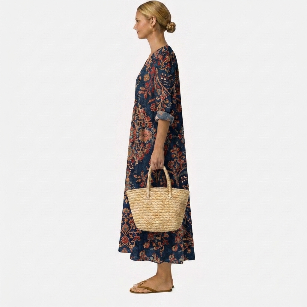 Boho Soft Print Long Dress