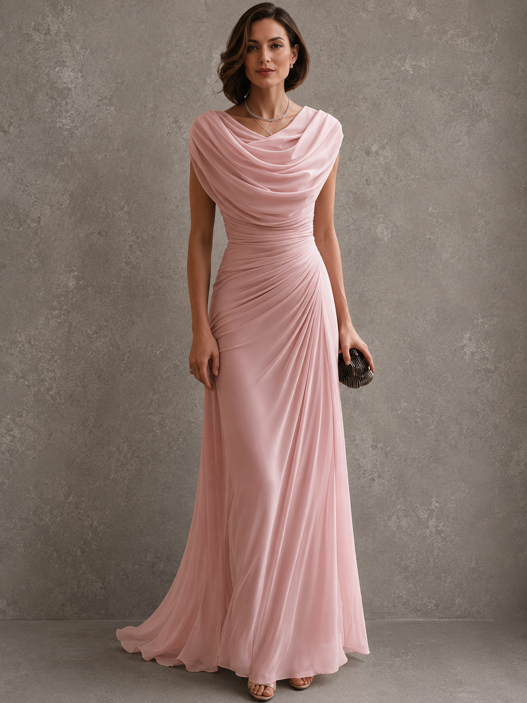 Aurora | Elegant Draped Maxi Dress