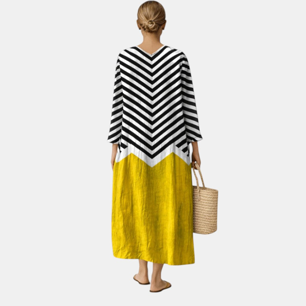Boho Breeze Print Long Dress