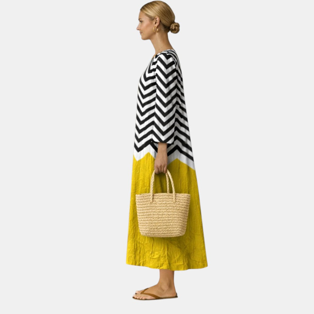Boho Breeze Print Long Dress