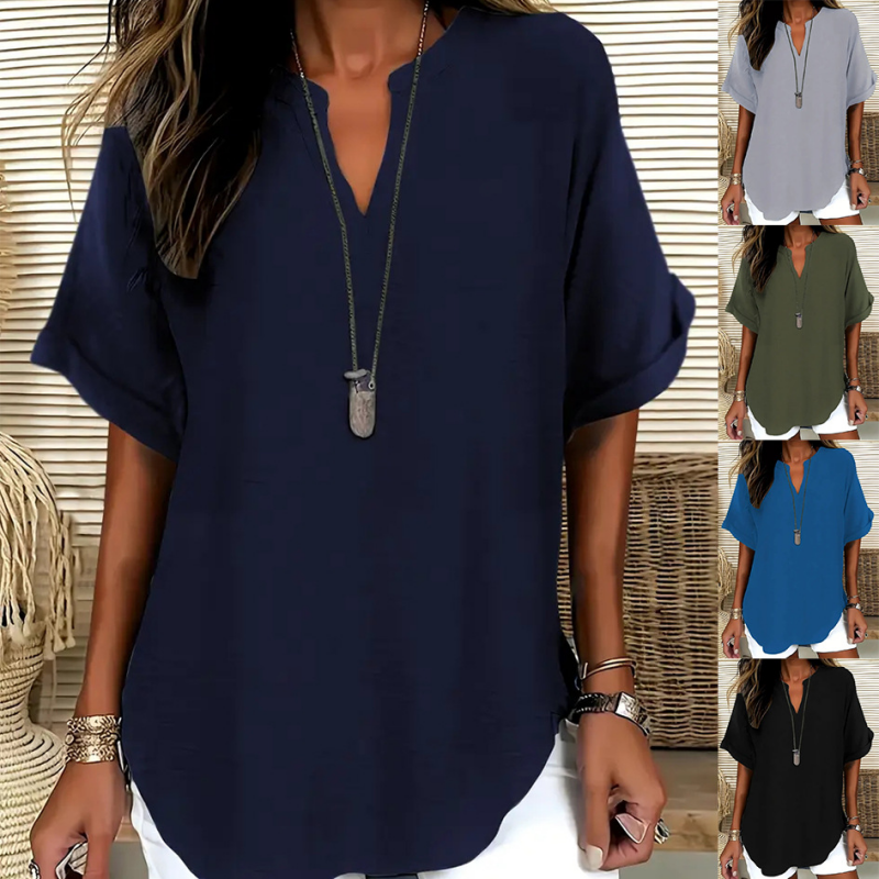 Livia | Airy V-Neck Blouse