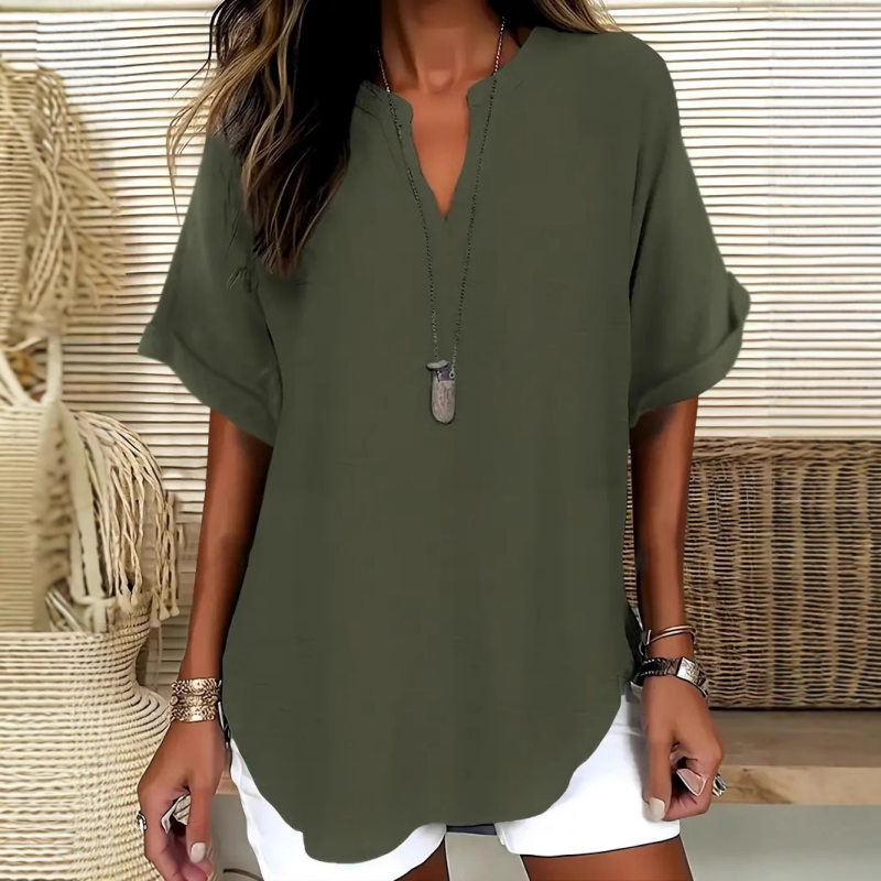 Livia | Airy V-Neck Blouse